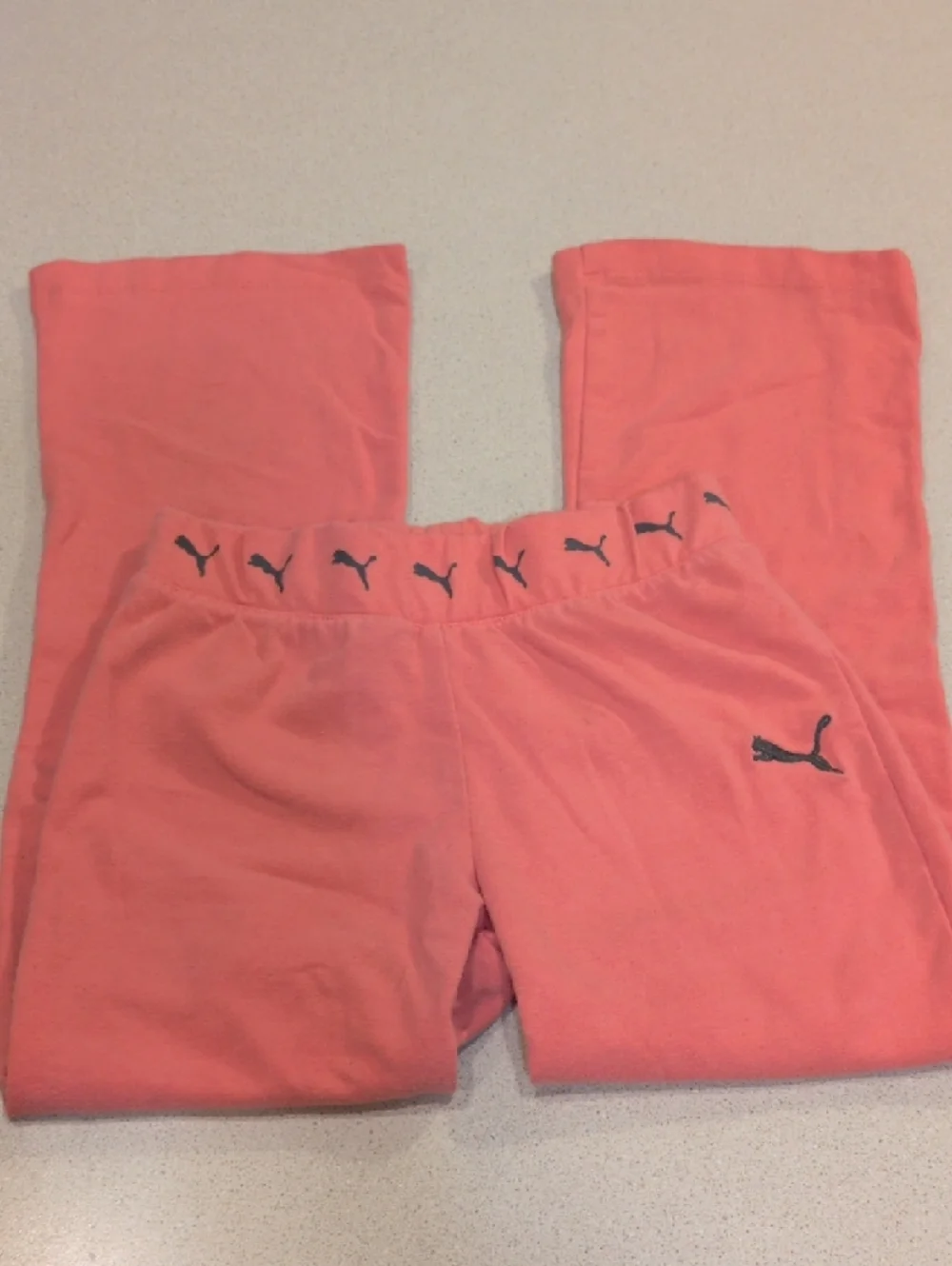 Puma White Tee with Coral Joggers - Picture 3 of 10